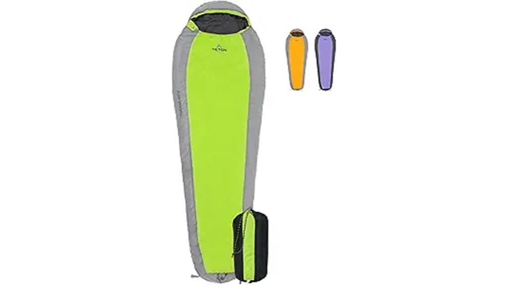 warm teton camping bag