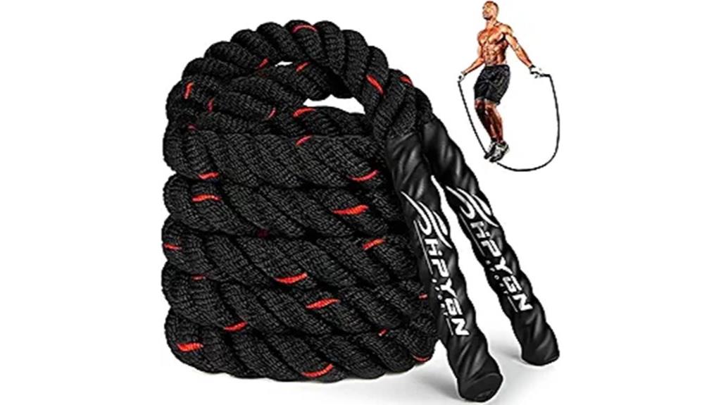 weighted jump rope exercise