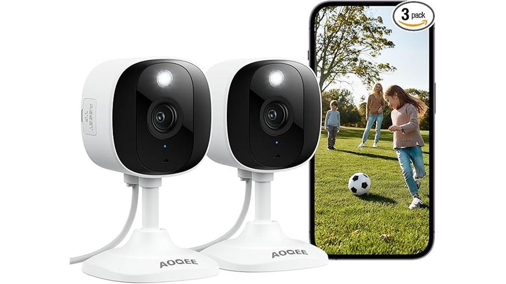 white 2k camera pair