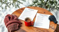 winter safety checklists printable