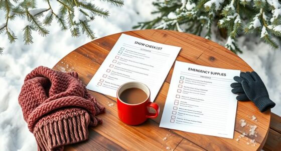 winter safety checklists printable