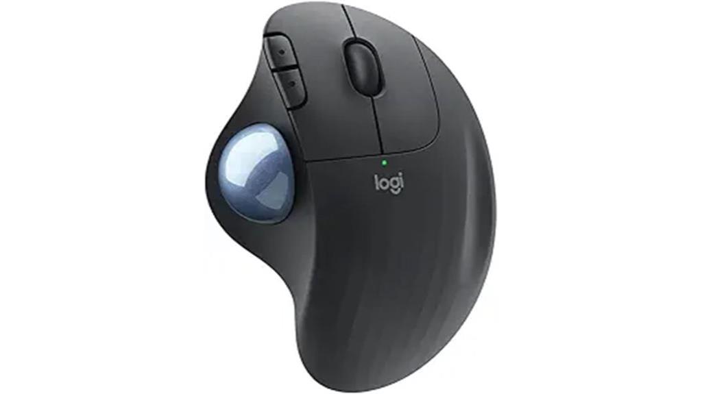 wireless black ergonomic trackball