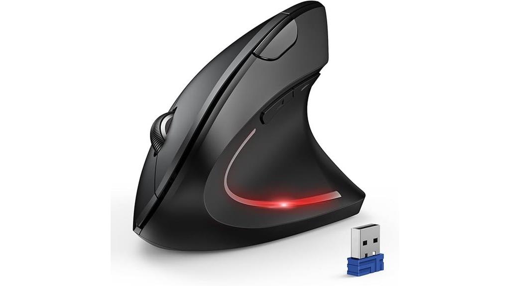 wireless bluetooth vertical mouse