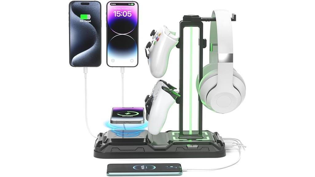 wireless charging headphone stand