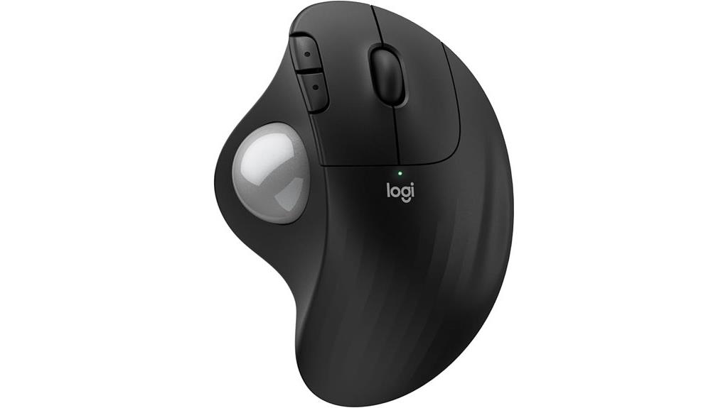 wireless ergonomic trackball mouse