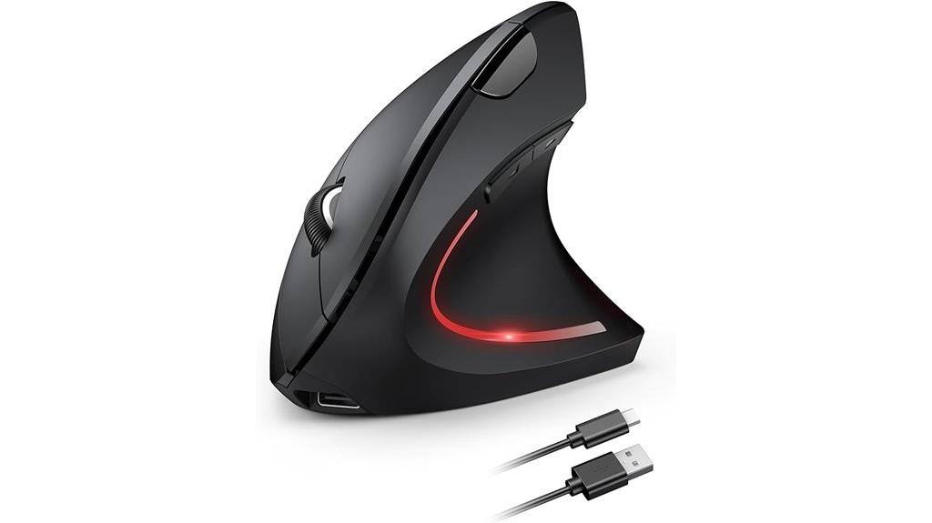 wireless ergonomic vertical mouse