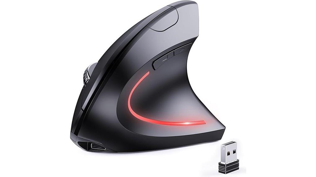 wireless ergonomic vertical mouse