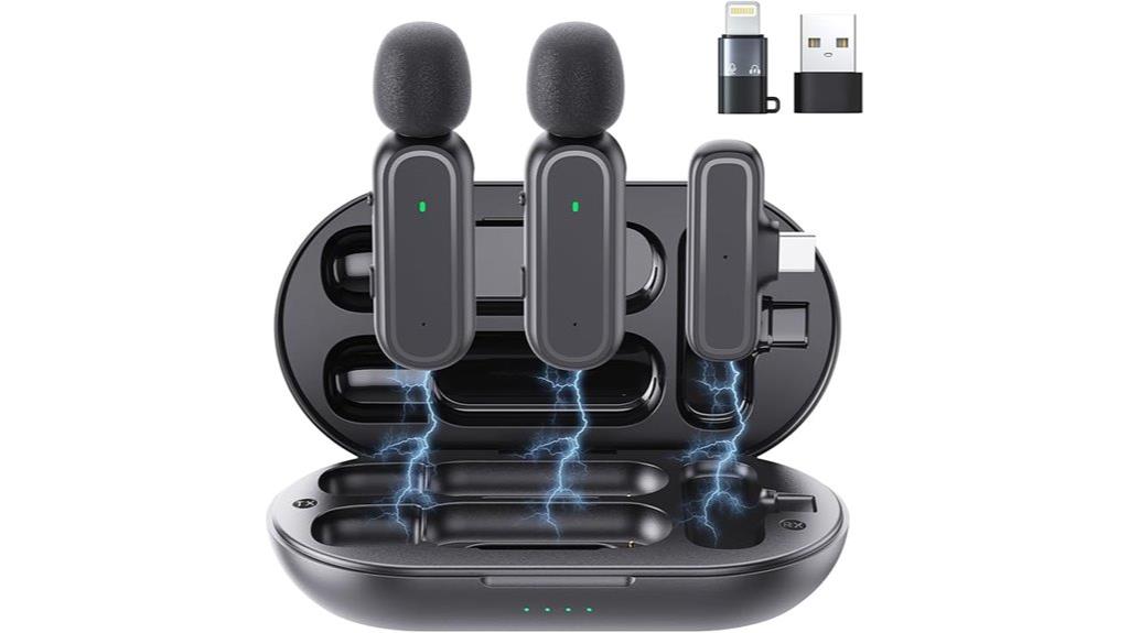 wireless lavalier microphones set