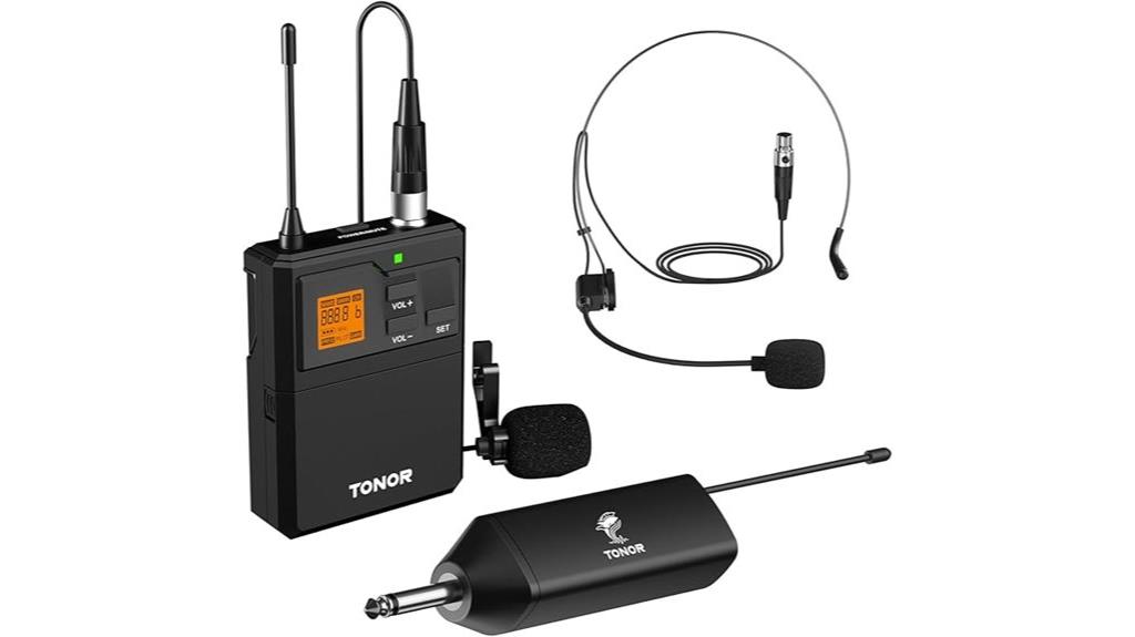 wireless microphone system set