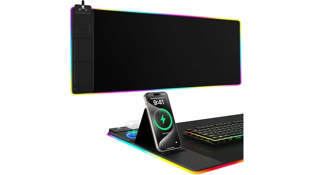 wireless mouse pad rgb