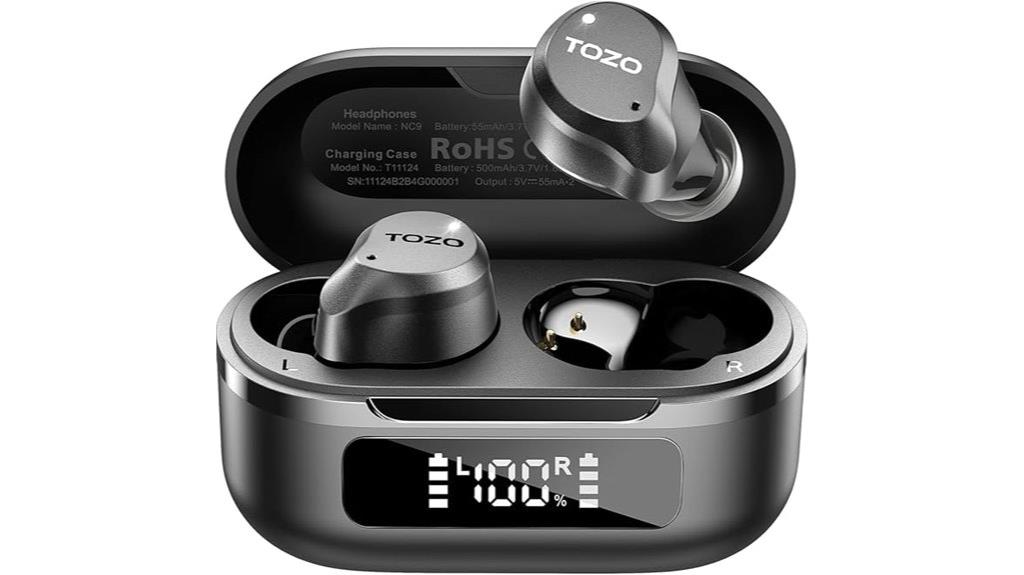 wireless noise canceling waterproof earbuds