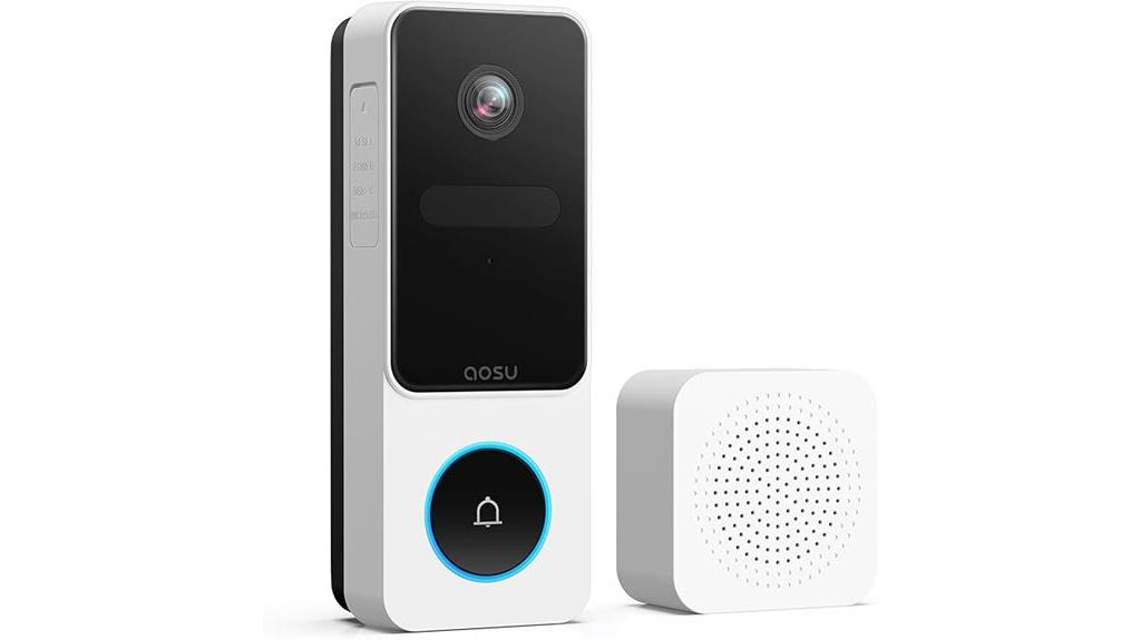 wireless video doorbell with camera