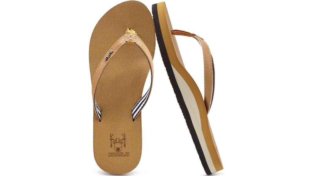 women s arch support flip flops