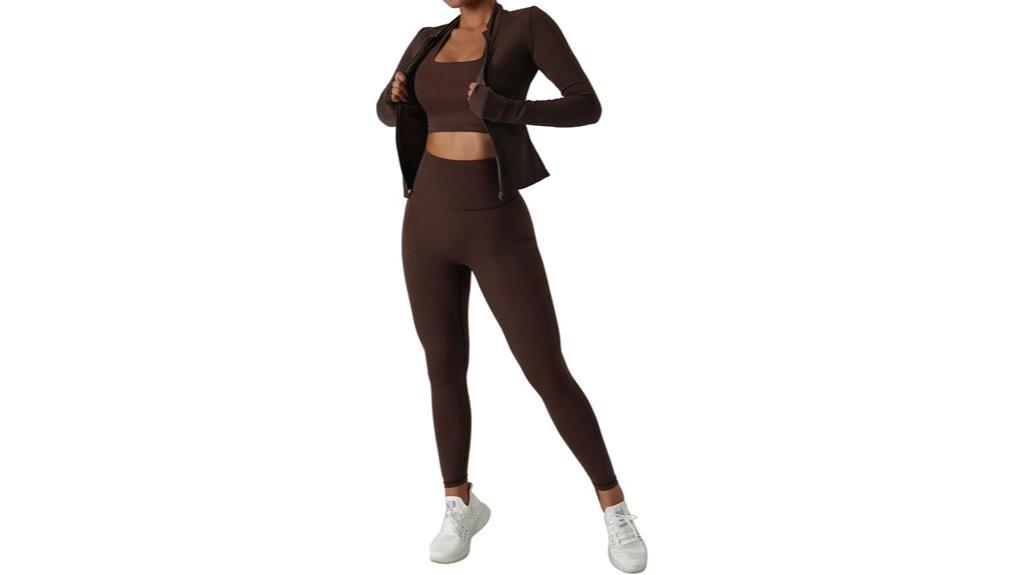 women s athletic 3 piece set