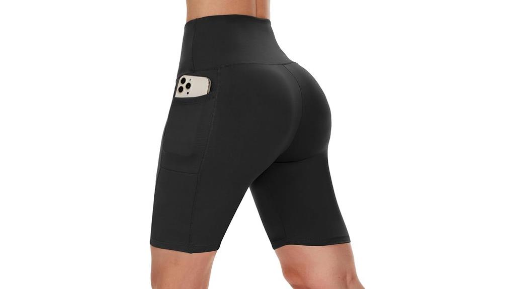 women s biker shorts with pockets