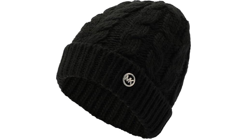 women s cable knit hat
