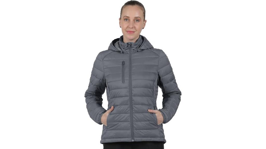 women s hooded insulated puffer
