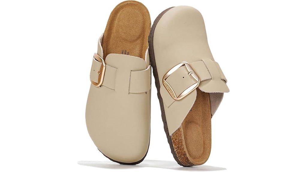 women s leather cloud clogs