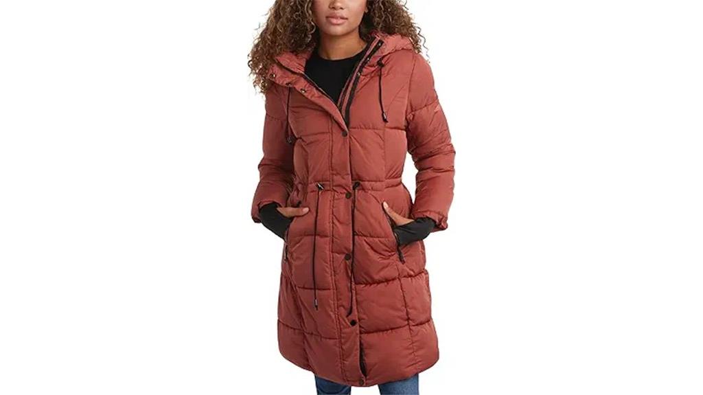women s long puffer coat