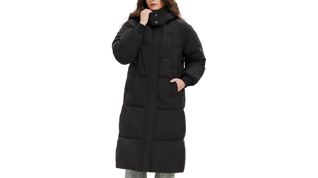 women s long puffer coat