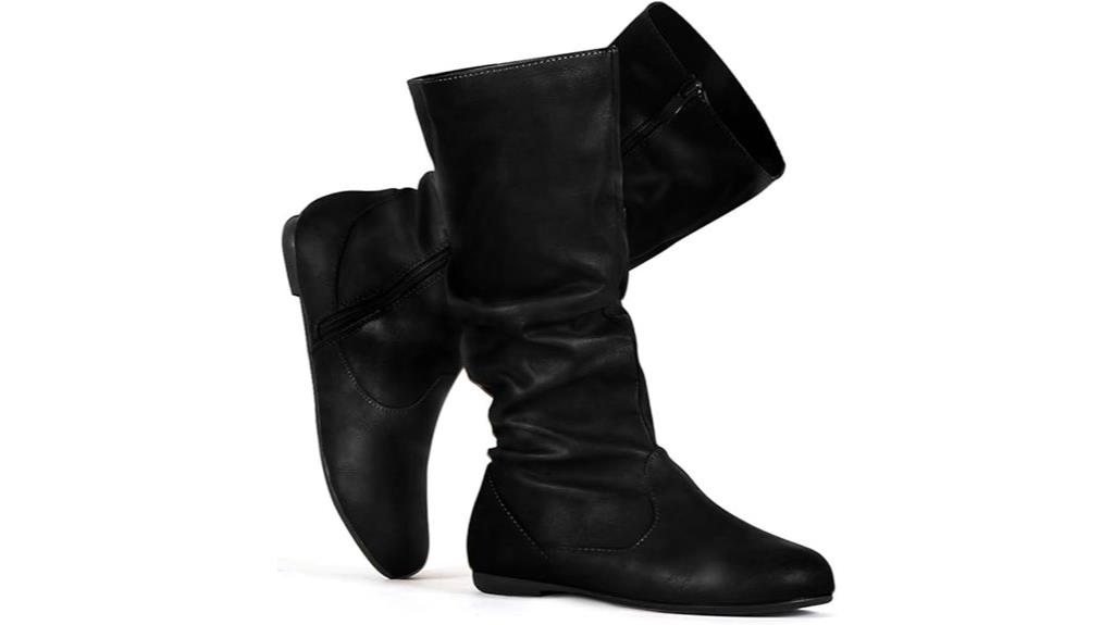 women s slouchy mid calf boots