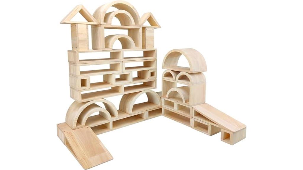 wooden building blocks set