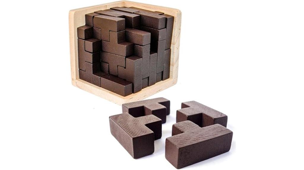 wooden puzzle stress relief