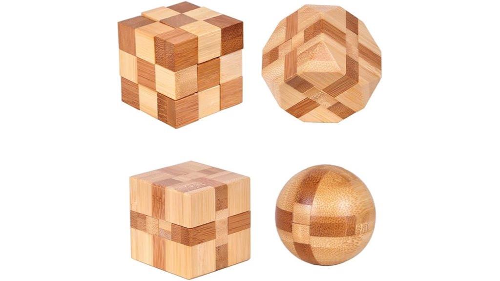 wooden puzzle toy set