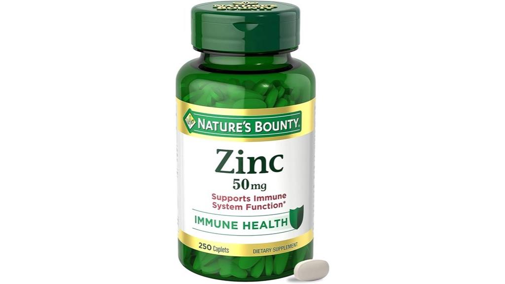 zinc supplement 50mg dosage