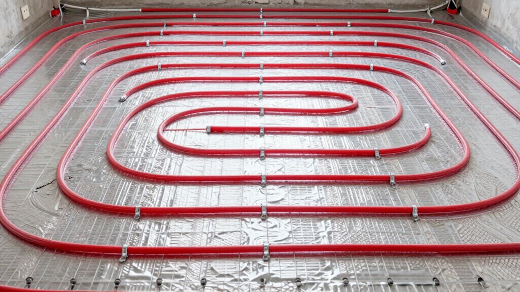 evenly spaced wiring installation