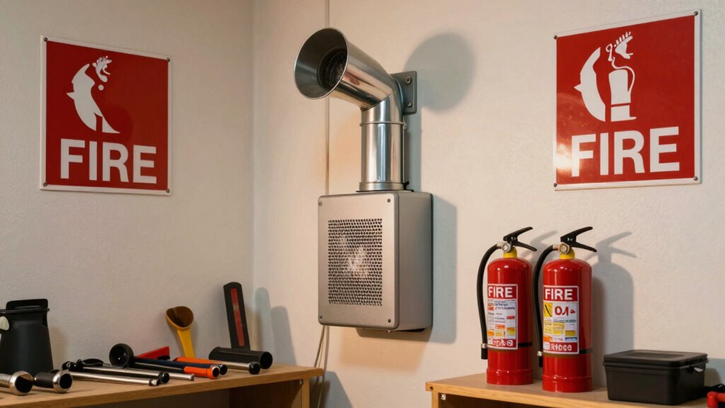 ventilate clear exits inspect