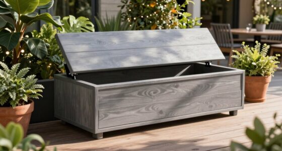 top deck storage benches