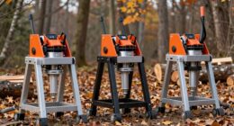 top log splitter stands