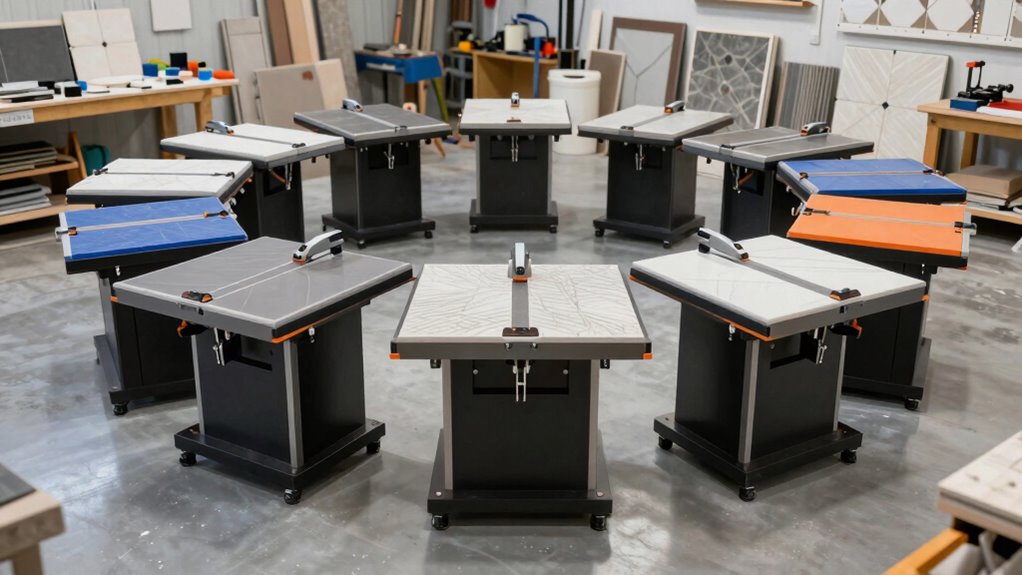 top tile saw tables