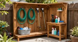 backyard pressure washing station