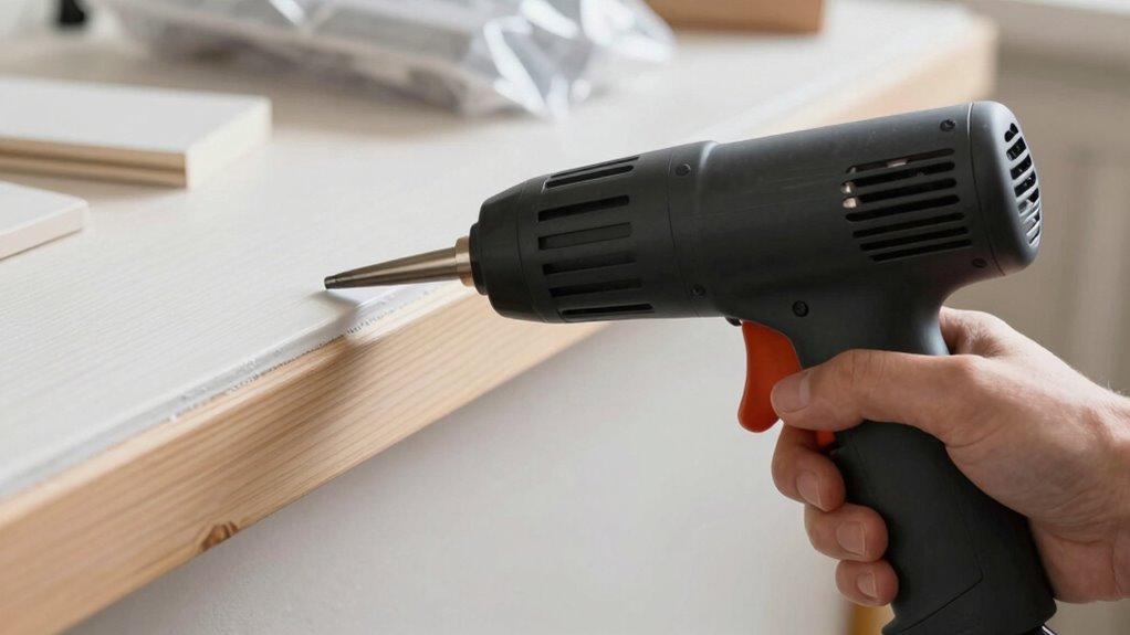 careful heat gun usage