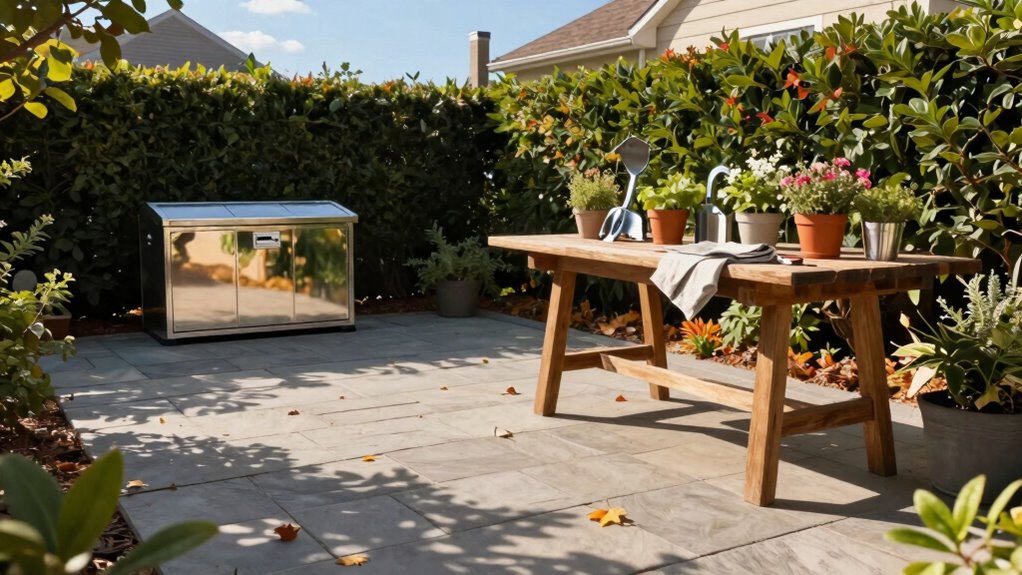 consistent outdoor cleaning routine