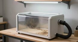 dust free sanding station setup