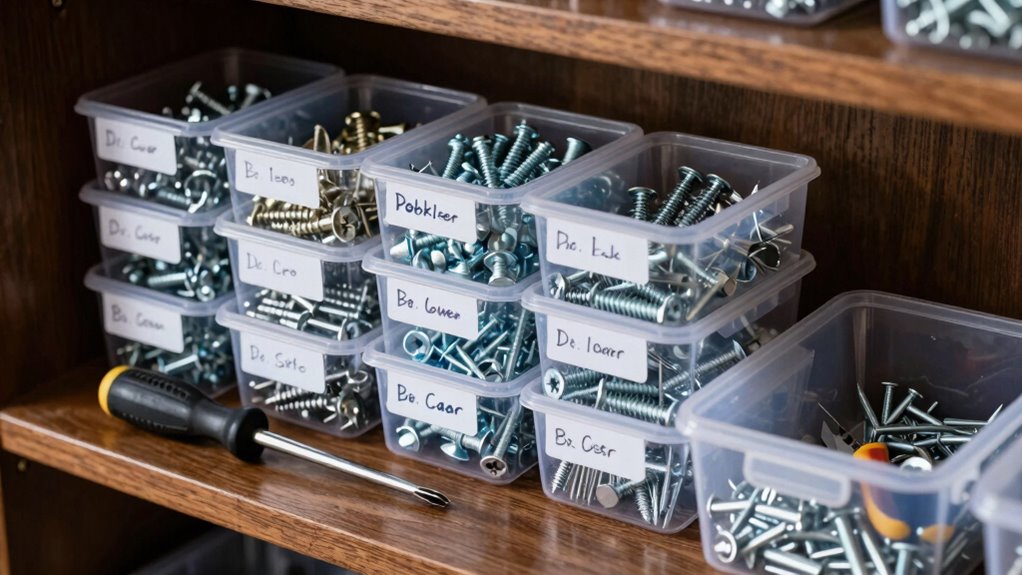 efficient fastener storage system