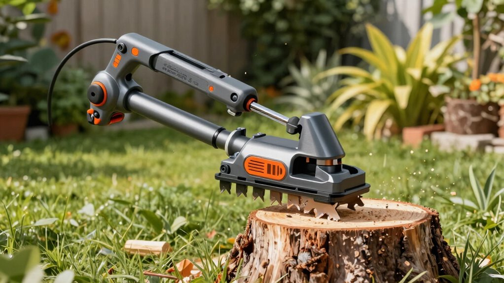 efficient safe stump grinding
