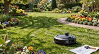 large yard robotic mowing