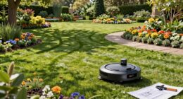 large yard robotic mowing