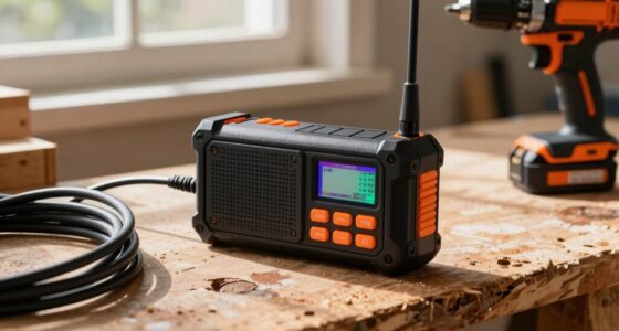 multifunctional jobsite radio charger