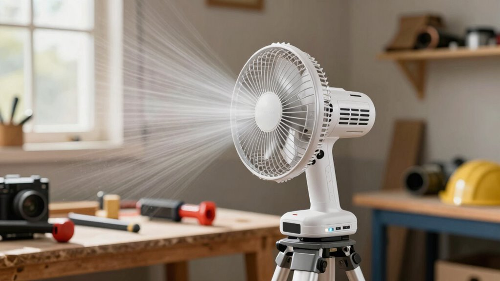 optimal cordless fan setup