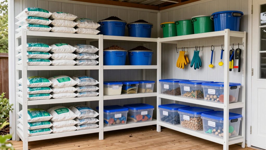 organize store label supplies