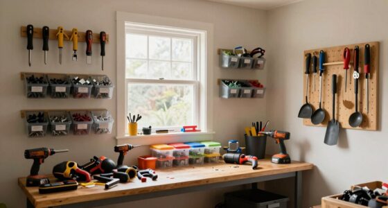 organize tools to prevent clutter