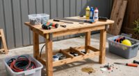 organized messy job station