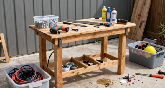 organized messy job station
