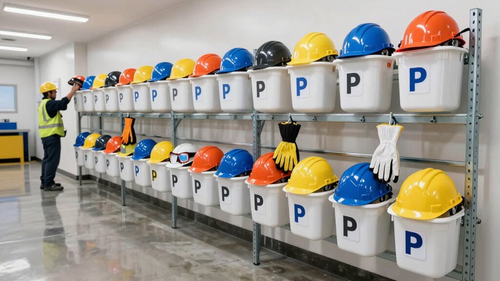 organized ppe storage practices