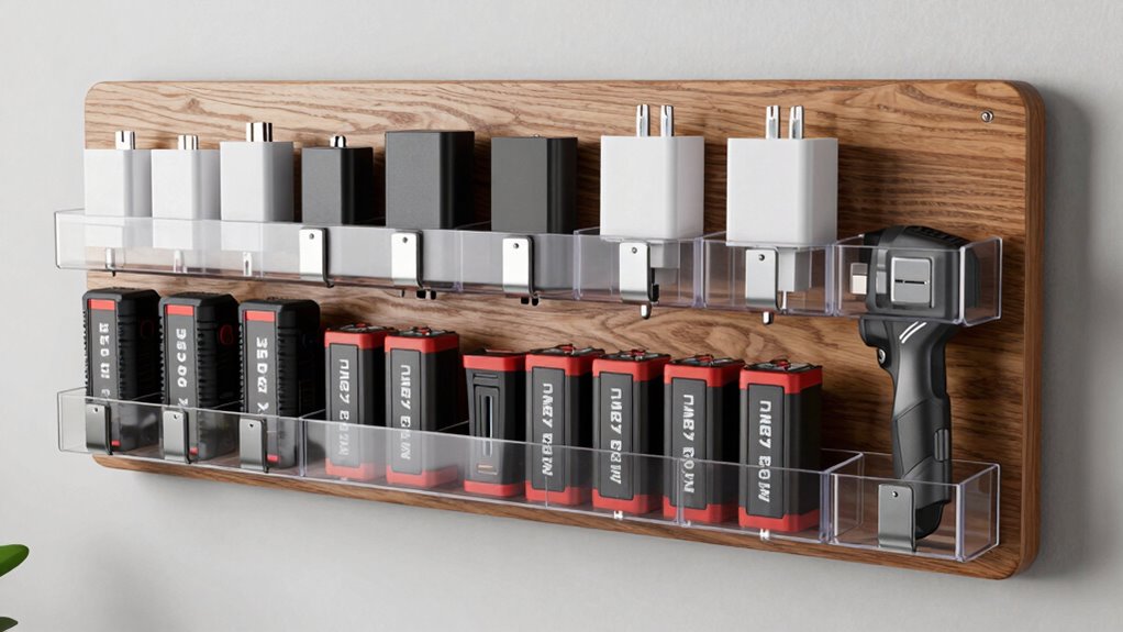 organized safe battery charging